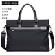 袋鼠手提包男士斜挎包商務(wù)公文背包可14電腦休閑單肩布男包包 黑色