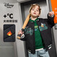 迪士尼（Disney）童裝男童棒球領短棉服寶寶衣服兒童唐老鴨潮酷外套2024年秋冬新款 碳黑 120 cm
