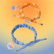 RASTACLAT 落日玫瑰情侶磁吸款男女生情侶款小獅子手鏈一對(duì)禮盒裝 落日玫瑰情侶套裝