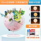 北斗（DIPPER）雙子座兒童AR智能語音3D立體地球儀學(xué)生用地理啟蒙男孩女孩生日禮物小夜燈開學(xué)季放大鏡 【充電版】20cm公主粉地球儀