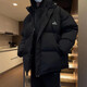 虎躍酷棉服男外套秋冬季加厚棉衣男裝潮流羽晉江面包絨服棉襖男士上衣服 黑色 L （115斤-140斤)優(yōu)先發(fā)貨