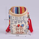 途尊（kingtrip）民族風(fēng)布藝小包包掛脖手機(jī)袋迷你零錢(qián)包手機(jī)包斜挎包女5.5吋斜跨手機(jī)包民族風(fēng) 米色中號(hào)