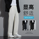 七武海褲子男秋冬季寬松直筒垂感小西褲商務(wù)長(cháng)褲男式休閑褲加絨保暖褲子 K333杏色（系帶） 常規 3XL