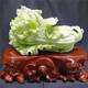 天然玉石擺件玉白菜玄關(guān)擺設客廳辦公室擺件喬遷開(kāi)業(yè)禮品 長(cháng)26高15厚7厘米