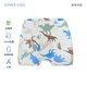 愛慕兒童（AIMER KIDS）內(nèi)褲A類天使小褲莫代爾兒童內(nèi)褲男童中腰平角/三角褲3A抗菌無感標 平角開口-色塊恐龍 1條 170