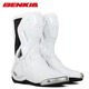 賓騎亞（BENKIA）摩托車騎行靴男機(jī)車?yán)π浪つベ惖栏偧紮C(jī)車靴保暖四季 象牙白 40