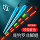 護王羅非漂高靈敏夜光浮漂短腳長(cháng)尾電子漂咬鉤變色大物漂日夜兩用魚(yú)漂 XLF-003 輕口鯽魚(yú) 吃鉛2.2克 【不變色款】單支裝