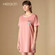 海之寧睡裙女純棉睡衣寬松休閑簡(jiǎn)約甜美可愛(ài)可外穿家居服四季短袖長(cháng)T恤