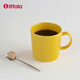 IITTALA 芬蘭伊塔拉中古咖啡杯帶碟陶瓷馬克杯家用喝水杯 蜂蜜黃  300ml