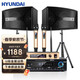 HYUNDAI現代點(diǎn)歌機家庭影院家用ktv客廳電視電腦音響套裝會(huì )議卡拉OK音箱藍牙組合全套 10寸音響+金屬麥克風(fēng)