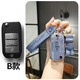 適用名爵6鑰匙套5天蝎座zs五one hs六6pro全包mg5領航3木蘭mg3 gs B款 霧霾藍 單殼+Super熊