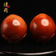 巴西天然大欖文玩橄欖核雕刻進(jìn)口大核壽桃一對手把件橄欖胡男圓珠 34mm（壽桃一對）