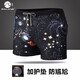 蓋浪（GAILANG） 時(shí)尚海邊平角泳褲男印花帶內襯網(wǎng)眼游泳褲男防尷尬護墊 H1118流浪地球（豎紋） XXL