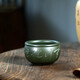 茗陽(yáng) 宜興原礦紫砂杯純全手工主人杯品茗杯茶盞茶碗刻字墨綠泥天行健