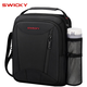 SWICKY單肩包男斜挎包男士包商務(wù)運動(dòng)休閑包手提包出差韓版新品旅行背包 黑色(可裝11吋平板)