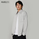 MARKLESS襯衫男秋季休閑長袖襯衣順滑寬松外套 CSB3502M 灰色 XL 