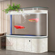 玉弘杰魚(yú)缸客廳中大型家用靠墻圓弧形水族箱免換水底過(guò)濾智能落地生態(tài) 白冰花 80×50×160cm長(cháng)/寬/高（1個(gè)柜門(mén)）