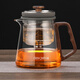 頂壺（DESKPOT）原裝正品玻璃茶壺旋轉(zhuǎn)過濾玻璃內(nèi)膽懶人茶具家用功夫飄逸杯茶壺 旋轉(zhuǎn)內(nèi)膽泡茶壺D21-C 500ml