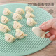 慕質(zhì)（MUZHI）小麥秸稈餃子簾蓋簾家用圓形篦子放餃子不粘面水餃托盤(pán)可水洗蓋墊 北歐綠色【中號】配包餃刀2把