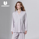 unisunny孕尚月子服春秋產(chǎn)后莫代爾哺乳睡衣睡褲產(chǎn)婦孕婦長袖家居服孕期孕媽裝 紫色 M