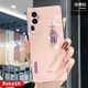 速舞 oppo reno10手機殼女款可愛(ài)兔子鑲鉆10pro+個(gè)性潮創(chuàng  )意硅膠軟超薄鏡頭全包防摔保護套 Reno10【落櫻粉】電鍍水鉆兔子