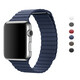 LAZYODD適用蘋(píng)果手表11代表帶Apple watch9/8/7/6/SE/5/4皮質(zhì)回環(huán)表帶iwatchS10表帶ultra/SE磁吸回環(huán)表帶 深藍色 46MM表盤(pán)【適用·新11代iwatch】