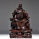 花梨木黑檀木雕關(guān)公實木雕刻關(guān)羽看書夜讀春秋紅木工藝品 精雕黑檀看書關(guān)公高15cm