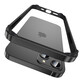 意澤  適用蘋果15手機(jī)殼iPhone15Pro Max金屬邊框保護(hù)套Plus超薄散熱防摔邊框式硬殼 蘋果15【酷炫黑】