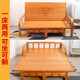 速橡優(yōu)折疊沙發(fā)床兩用雙人推拉床大小戶(hù)型折疊床沙發(fā)床一體兩用午休竹床 加高 寬180*長(cháng)200*高37