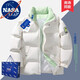 NASA LEAP潮牌冬季棉服男加厚東北外套寬松潮流保暖棉衣男女棉襖羽面包絨服 白色 XL （建議130-150斤）