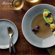 Luzerne 陸升陶瓷蚌系列藍(lán)色簡約海洋風(fēng)格餐具單品 19cm面碗