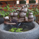 小鴿子養魚(yú)缸盆石槽小流水器景噴泉圓型玻璃陶瓷搭配循環(huán)增氧水族箱DIY 五福臨門(mén) G20209 配水泵
