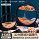歐梵普（oufanpu）流沙畫(huà)擺件生日禮物男送女生解壓沙漏工藝品客廳酒柜辦公桌面裝飾 12寸流沙畫(huà)擺件（沙漠黃）
