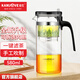 金灶（KAMJOVE）飄逸杯耐熱玻璃茶具過(guò)濾花茶杯 按壓式可拆卸內膽 茶水分離泡茶杯 K-212【580ml】