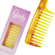 歌妮（Goody）發(fā)梳梳子男女通用寬齒干濕可用順發(fā)梳發(fā)飾頭飾 琥珀色