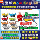 wow english原版英文啟蒙動畫片幼兒童英語視頻完整版wowenglish 八個級別全套視頻+臺詞本