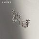 Lnieer999足銀耳骨釘女耳環(huán)耳扣2025新爆款小眾高級感耳釘養(yǎng)耳洞耳骨環(huán) U形耳骨環(huán)【999足銀】