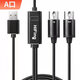 YKS USB轉(zhuǎn)MIDI連接線五針iPad蘋果電子鼓電子鋼琴音樂編曲音頻接口 雙口/MIDI轉(zhuǎn)USB接口