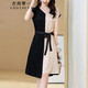 衣典零一2025夏季女裝新款高檔氣質(zhì)品牌中年真絲連衣裙桑蠶絲a字裙子夏天 米色 2XL
