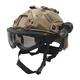 戰術(shù)兵FAST兒童迷彩戰術(shù)頭盔吃雞三級頭戶(hù)外騎行防撞小學(xué)生自行車(chē)安全帽 C套餐(盔+罩+X400+筒+夾+燈2)