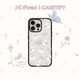 CASETIFY 森林早報(bào)系列 蝴蝶結(jié)小貓 適用于iPhone16/15 Pro/Max 鏡面手機(jī)殼 透明黑框 iPhone 16 Pro Max