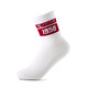 飛躍（Feiyue）運動襪子男女中筒棉襪子潮襪子（1958/1959隨機發(fā)貨） 白色紅條 男款