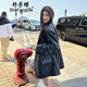 舒芳蝶（shufangdie）短外套女裝2024秋季新款設(shè)計(jì)高級(jí)感炸街復(fù)古黑色PU皮西裝皮衣女潮 圖片色 M