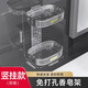 優(yōu)勤（YOUQIN）肥皂盒免打孔家用衛生間創(chuàng  )意瀝水肥皂掛架浴室香皂置物架雙層皂碟 透明色雙層【豎款】