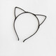 韓版ins超萌貓耳朵發(fā)箍 拍照旅游發(fā)卡韓國少女網(wǎng)紅頭箍發(fā)飾頭飾 黑色/貓耳朵發(fā)箍