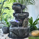 水鄉(xiāng)故事室內假山流水擺件循環(huán)水系噴泉客廳陽臺入戶庭院山水景觀落地裝飾 長37*寬27*高61cm
