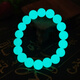 唯誠 夜光石手鏈熒光石手串男女款夜明珠飾品夜光玉珠手串 藍綠光10mm(氣質(zhì)女生