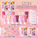 穗雪3d立體貼紙套裝奶油膠diy手工貼片兒童女孩樹(shù)脂配件小貼飾咕咔估卡全套手機殼可愛(ài)卡通材料 14支奶油膠+100個(gè)貼片（送2個(gè)桶、裱花嘴）