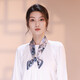 上海故事（STORY Of SHANGHAI）真絲絲巾女春夏百搭韓版飄帶小絲巾領巾生日禮物 絲路繁花