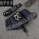 國(guó)風(fēng)雨傘國(guó)潮國(guó)風(fēng)全自動(dòng)雙人情侶晴雨傘加大號(hào)男遮陽(yáng)傘女夏防曬折疊復(fù)古油畫傘定制 水天一色【幕黑】【全自動(dòng)】 晴雨兩用[1-2人]